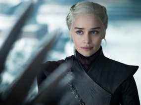 Emilia Clarke dans le rôle de Daenerys Targaryen dans la série fantastique de HBO Game of Thrones.