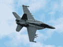 Un Boeing F/A-18 Super Hornet vole lors d'un spectacle aérien en 2016.
