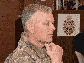 Le général de l'Air Force Glen D. VanHerck, commandant du Commandement du Nord des États-Unis et du Commandement de la défense aérospatiale de l'Amérique du Nord (NORAD), est représenté lors d'une visite à Ottawa le 30 novembre 2021.