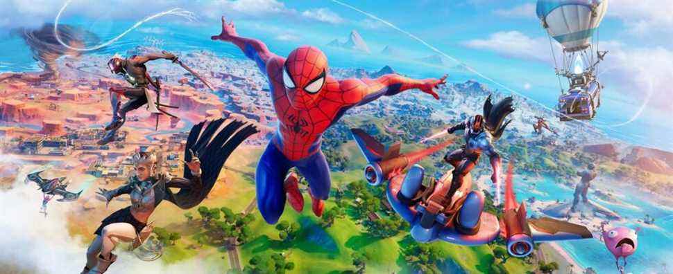 Fortnite Chapter 3 apporte une nouvelle carte, Spider-Man et le web-swinging