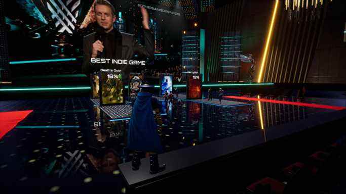 Regarder The Game Awards dans une capture d'écran d'Axial Tilt dans Core.