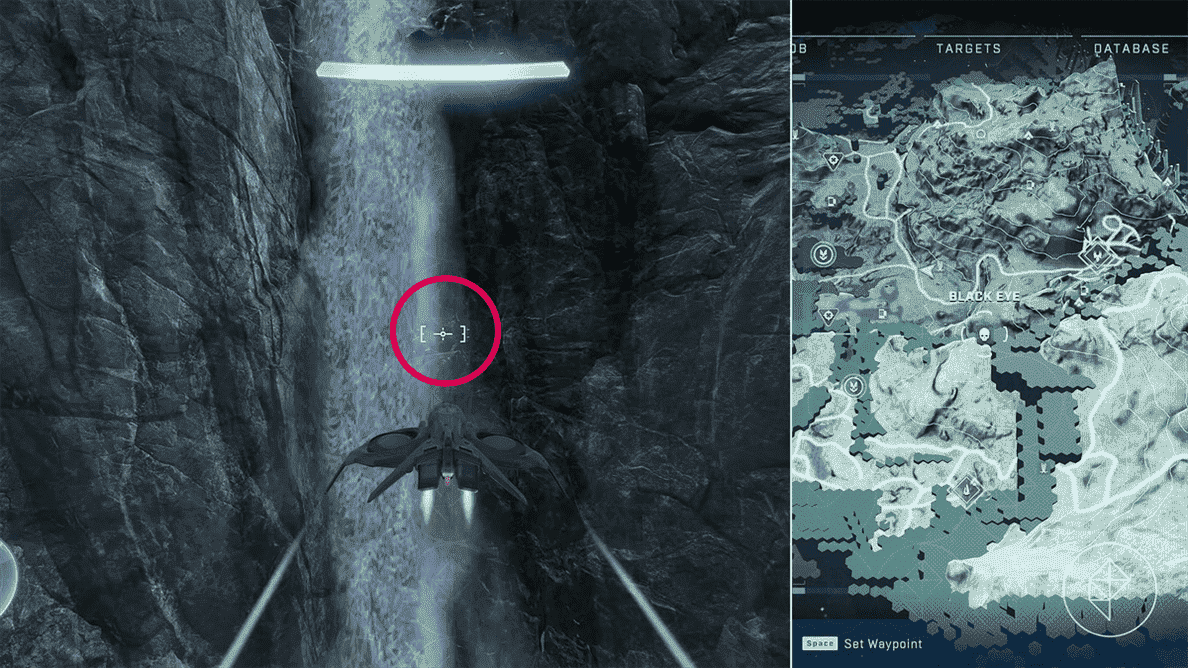 L'emplacement du crâne de l'œil noir dans Halo Infinite