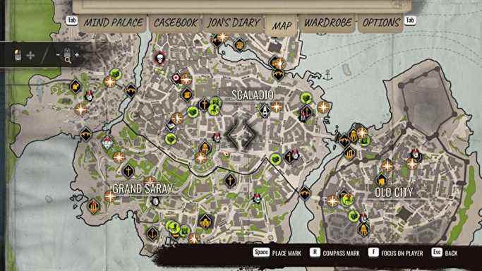 Une carte de l'île ou de Cordona dans Sherlock Holmes Chapter One