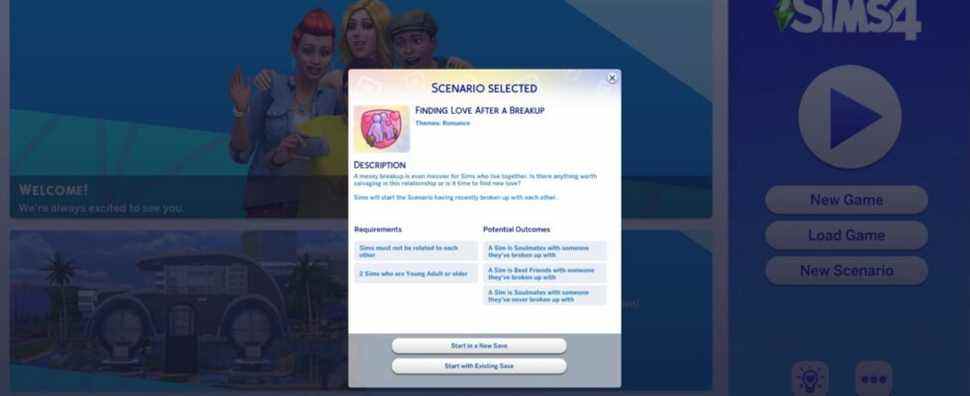 Les Sims 4: Comment terminer le scénario Trouver l'amour après une rupture