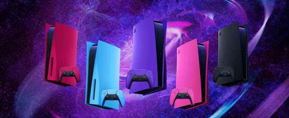 Les façades PS5 sont désormais disponibles en 5 nouvelles couleurs, pas seulement en blanc