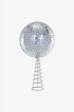 Cody Foster Disco Tree Topper, argent