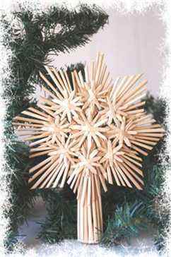 Sabihup Sabihup Christmas Straw Star Tree Topper