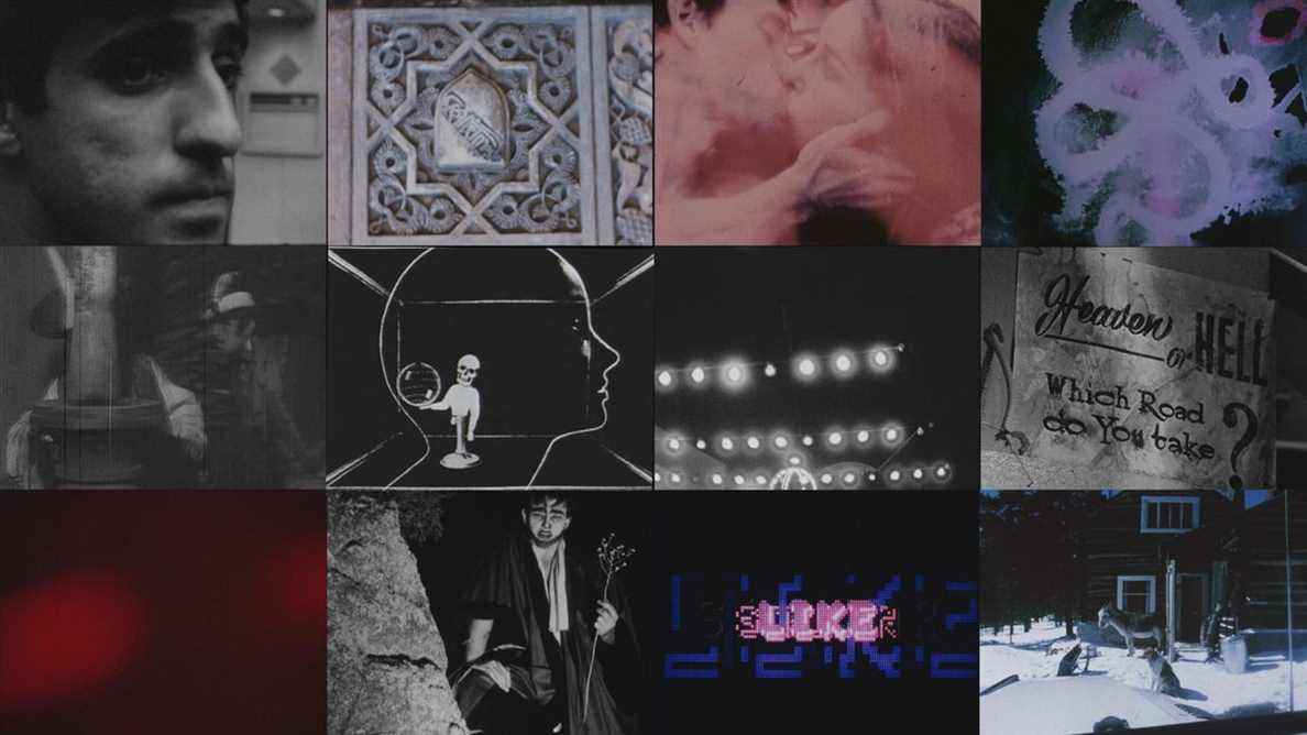 Un collage d'images liées au Velvet Underground du documentaire du groupe