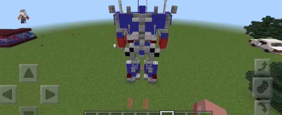 Minecraft Player crée un transformateur Optimus Prime fonctionnel