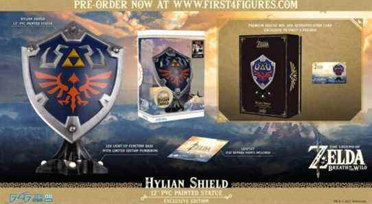 First 4 Figures révèle la statue Hylian Shield de Zelda: Breath of the Wild
