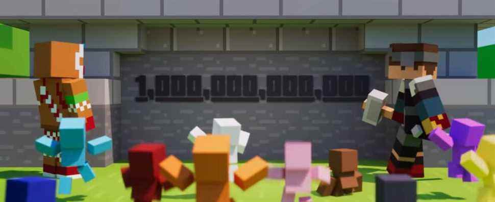 Les vues YouTube de Minecraft atteignent mille milliards, 129 fois la population
