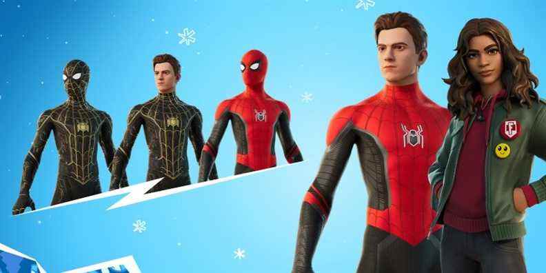 Fortnite 2021 Winterfest maintenant en direct, Spider-Man et MJ de No Way Home se préparent à frapper la boutique d'articles plus tard dans la journée