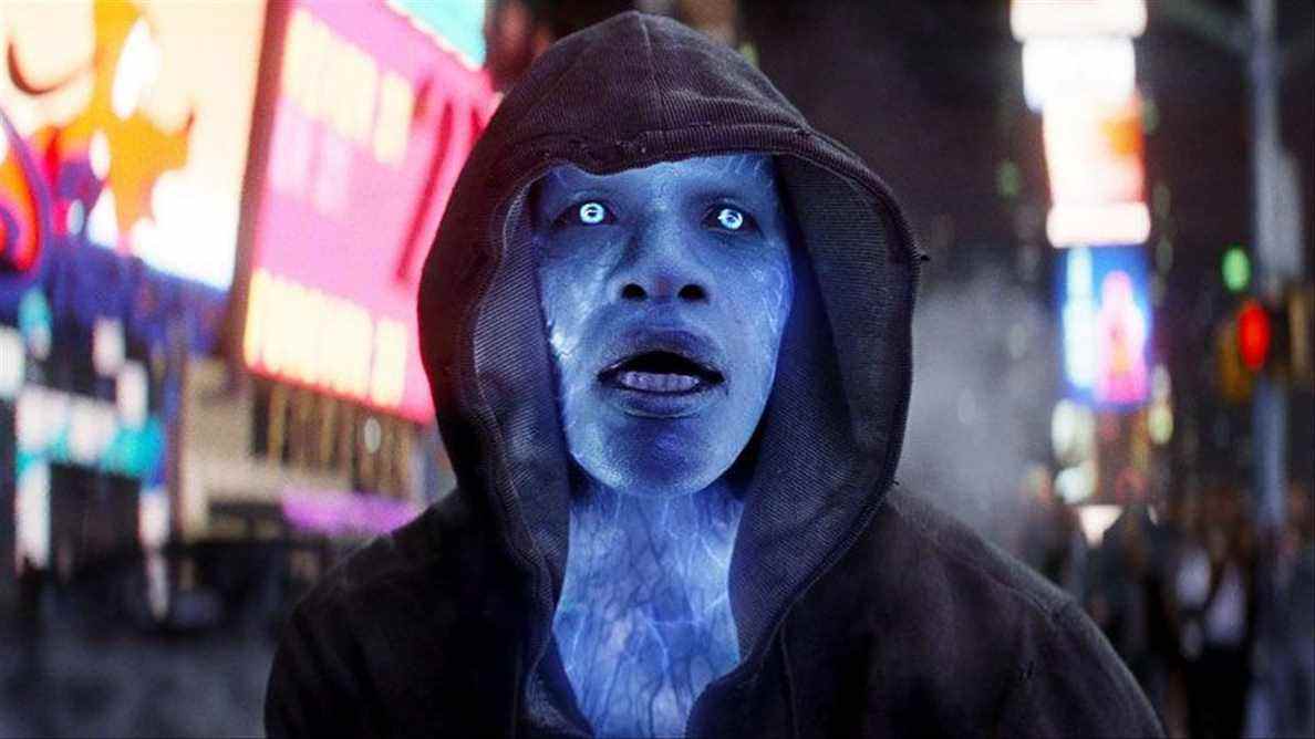 Jamie Foxx dans le rôle d'Electro dans Amazing Spider-Man 2. 