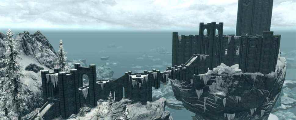 Un fan de Skyrim construit un impressionnant collège de loisirs de Winterhold à Minecraft
