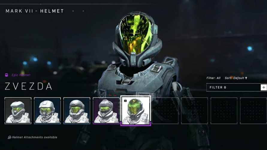 Le casque Zvezda dans Halo Infinite