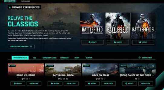 Battlefield 2042 explique comment créer des modes personnalisés avec Portal