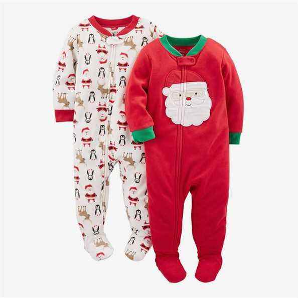 Ensemble de 2 pyjamas à pieds en molleton pour bébé Simple Joys by Carter's pour bébé