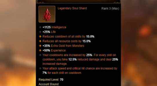 Sliver of Terror Diablo 3 Soul Shards