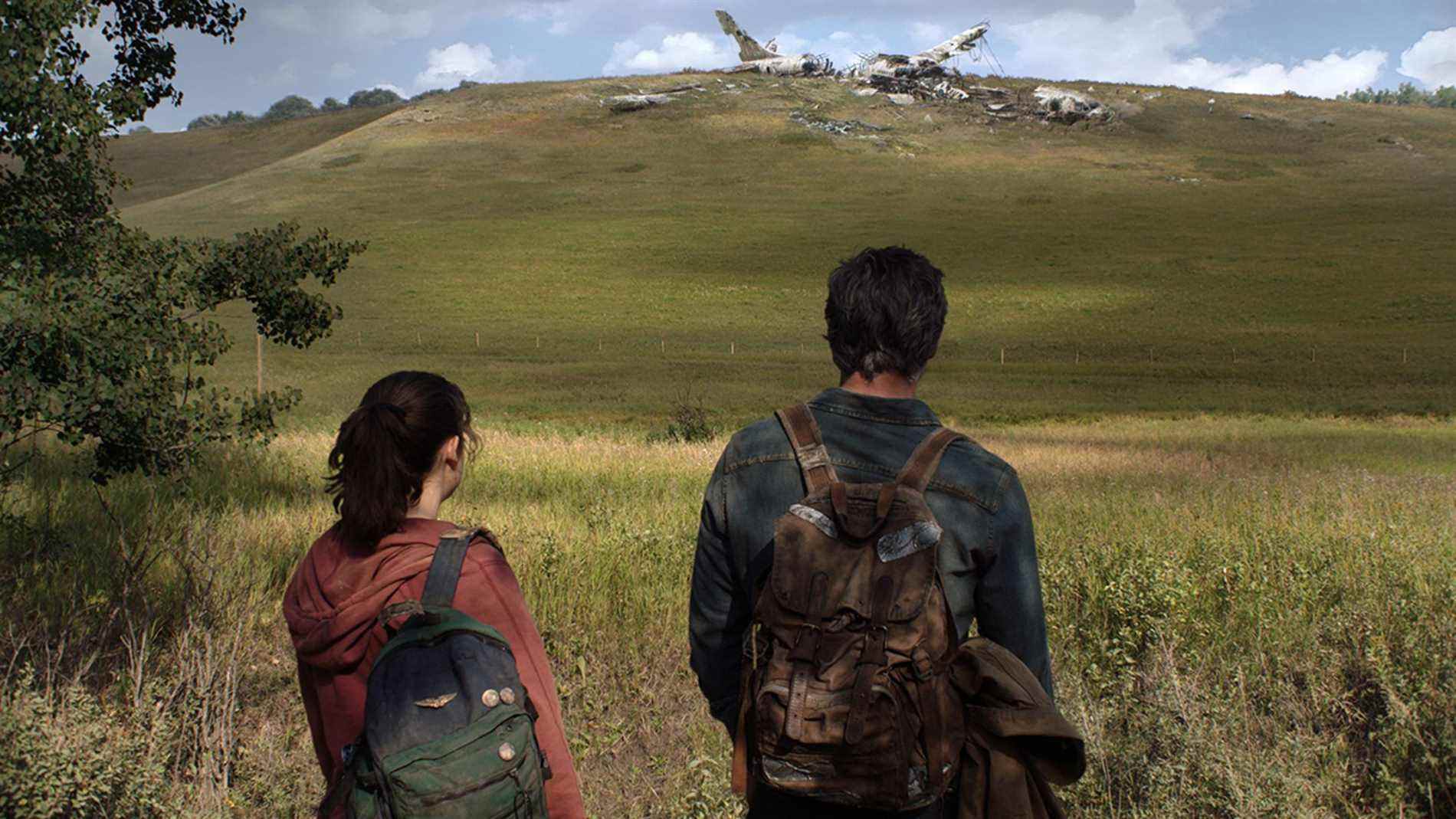 Joel et Ellie dans la série The Last of Us