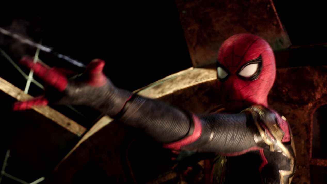 Tom Holland dans le rôle de Spider-Man dans Spider-Man : No Way Home