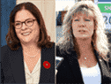 Alors que Heather Stefanson, à gauche, a prêté serment en tant que première ministre du Manitoba mardi, son adversaire dans la récente course à la direction du Parti progressiste-conservateur, Shelly Glover, conteste les résultats devant les tribunaux.