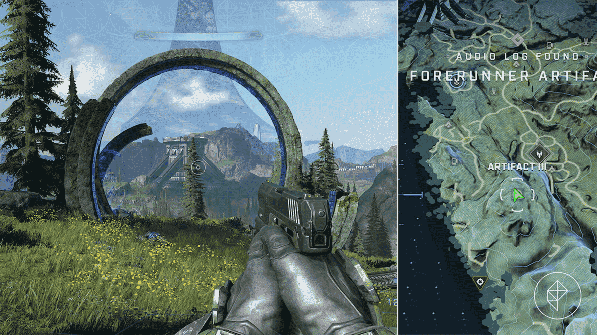 Guide Halo Infinite : Emplacements des cartes des artefacts Forerunner 