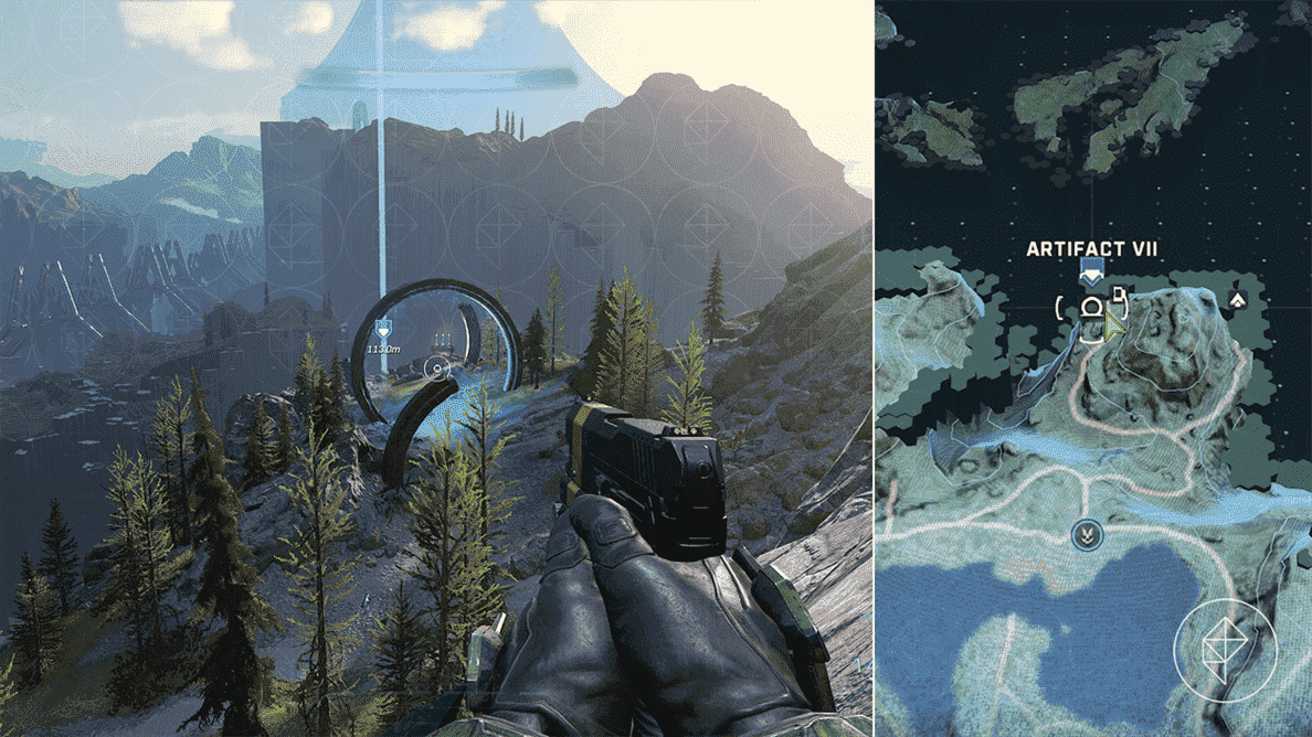 Guide Halo Infinite : Emplacements des cartes des artefacts Forerunner 