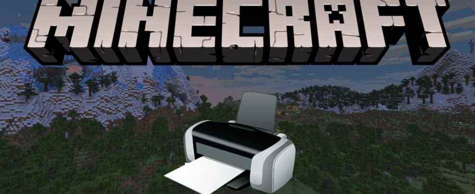 Minecraft Player construit une imprimante en jeu massive