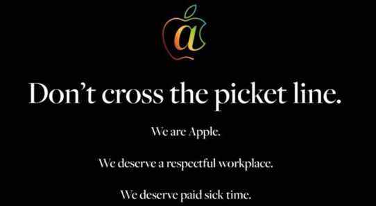 Les travailleurs d'Apple organisent un débrayage pour manque de protection, de soins de santé et d'indemnités de maladie