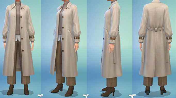 Vêtements Les Sims 4 inspirés de la culture aéroportuaire des célébrités sud-coréennes.