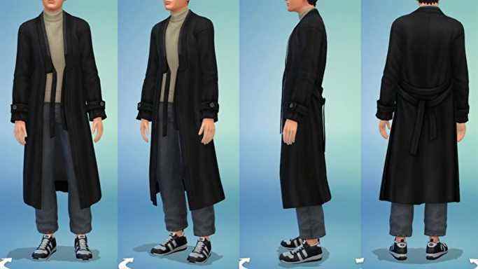 Vêtements Les Sims 4 inspirés de la culture aéroportuaire des célébrités sud-coréennes.
