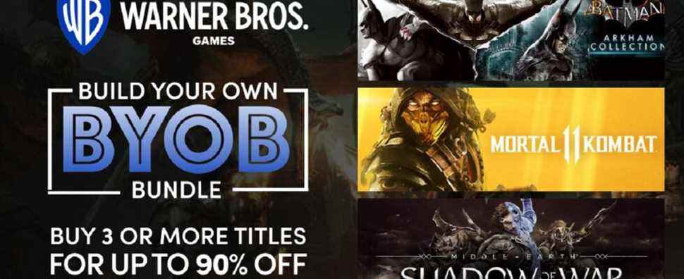 Humble WB Games Build Your Own Bundle offre des jeux jusqu'à 90% de réduction