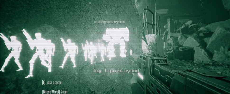 Sneaking around in Terminator Resistance: Annihilation Line with the camera sonar enabled