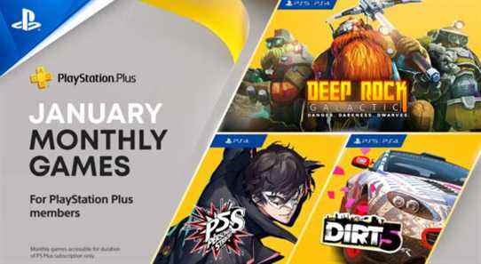 Annonce des jeux gratuits PlayStation Plus pour janvier 2022