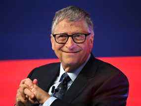 Bill Gates lors du Global Investment Summit au Science Museum, à Londres, Grande-Bretagne, le 19 octobre 2021.