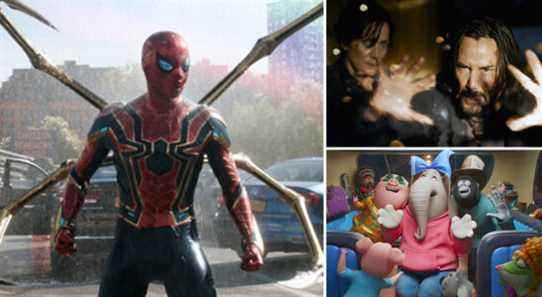 Box Office : "Spider-Man: No Way Home" vise 100 millions de dollars lors du deuxième week-end alors que "Sing 2" et "Matrix 4" se battent pour le numéro 2 des plus populaires.