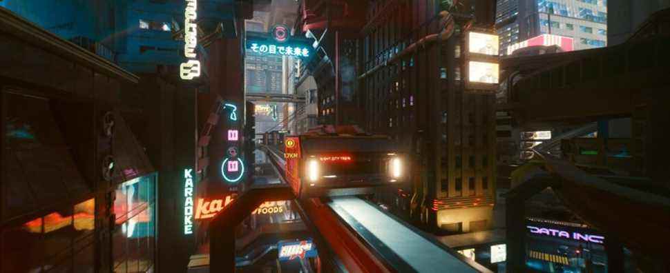 Ce joli mod Cyberpunk 2077 ajoute des trains que vous pouvez parcourir dans Night City