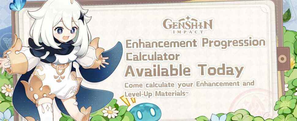 Genshin Impact progression calculator