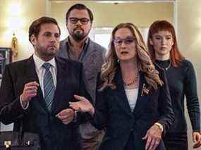 Jonah Hill, Leonardo DiCaprio, Meryl Streep et Jennifer Lawrence jouent dans "Ne cherchez pas."