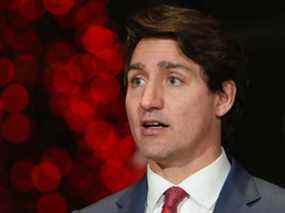 Le premier ministre Justin Trudeau prend la parole lors d'une conférence de presse à Ottawa le 15 décembre.