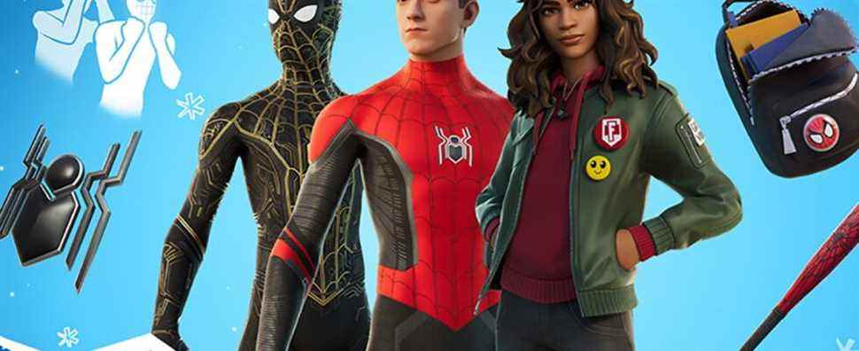 Fortnite Winterfest 2021 : Spider-Man : les tenues de la maison No Way et tout le reste des goodies de cette année