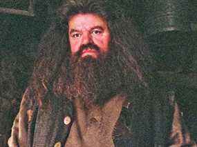 Robbie Coltrane dans le rôle de Hagrid dans Harry Potter et le prisonnier d'Azkaban.