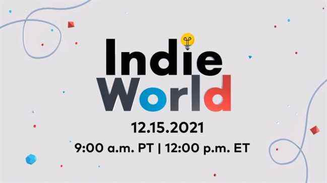 indie world 15 décembre 2021
