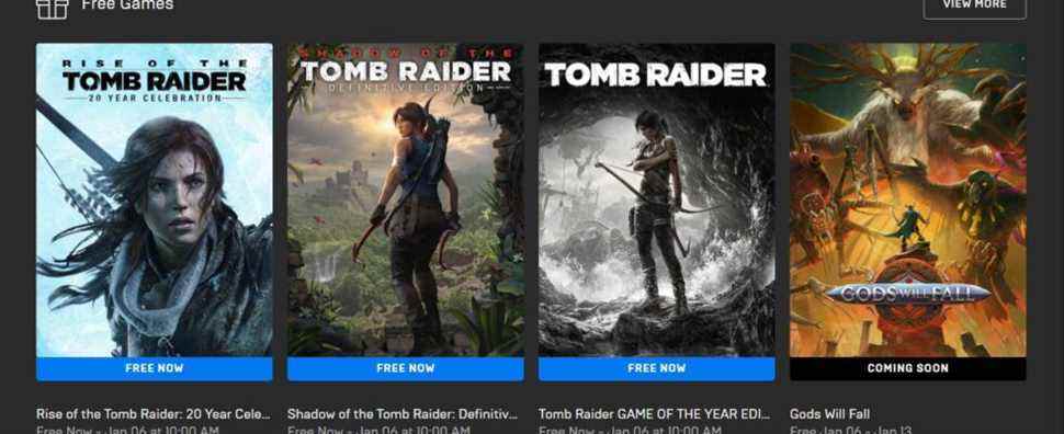 Tomb Raider Epic Store