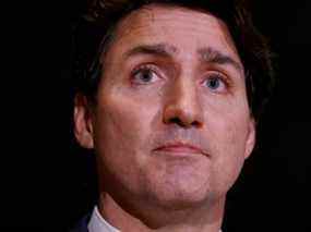 Le premier ministre Justin Trudeau prend part à une annonce sur la garde d'enfants à Ottawa, le 15 décembre 2021.