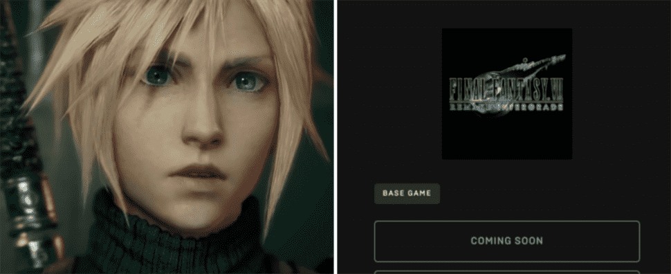 Le prix de Final Fantasy 7 Remake a été caché sur Epic Game Store à la suite d'un contrecoup
