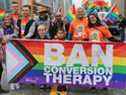 Les membres d'un groupe de travail qui avait été chargé d'interdire la thérapie de conversion homosexuelle en Alberta sur cette photo de 2019.  Gavin Young/Postmédia