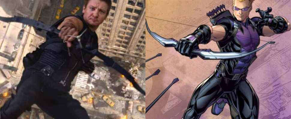 Les premiers dessins de costumes Hawkeye révélés dans l'art conceptuel des Avengers