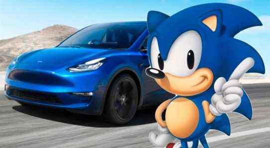Les voitures Tesla auront bientôt Sonic the Hedgehog