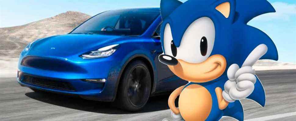 Les voitures Tesla auront bientôt Sonic the Hedgehog